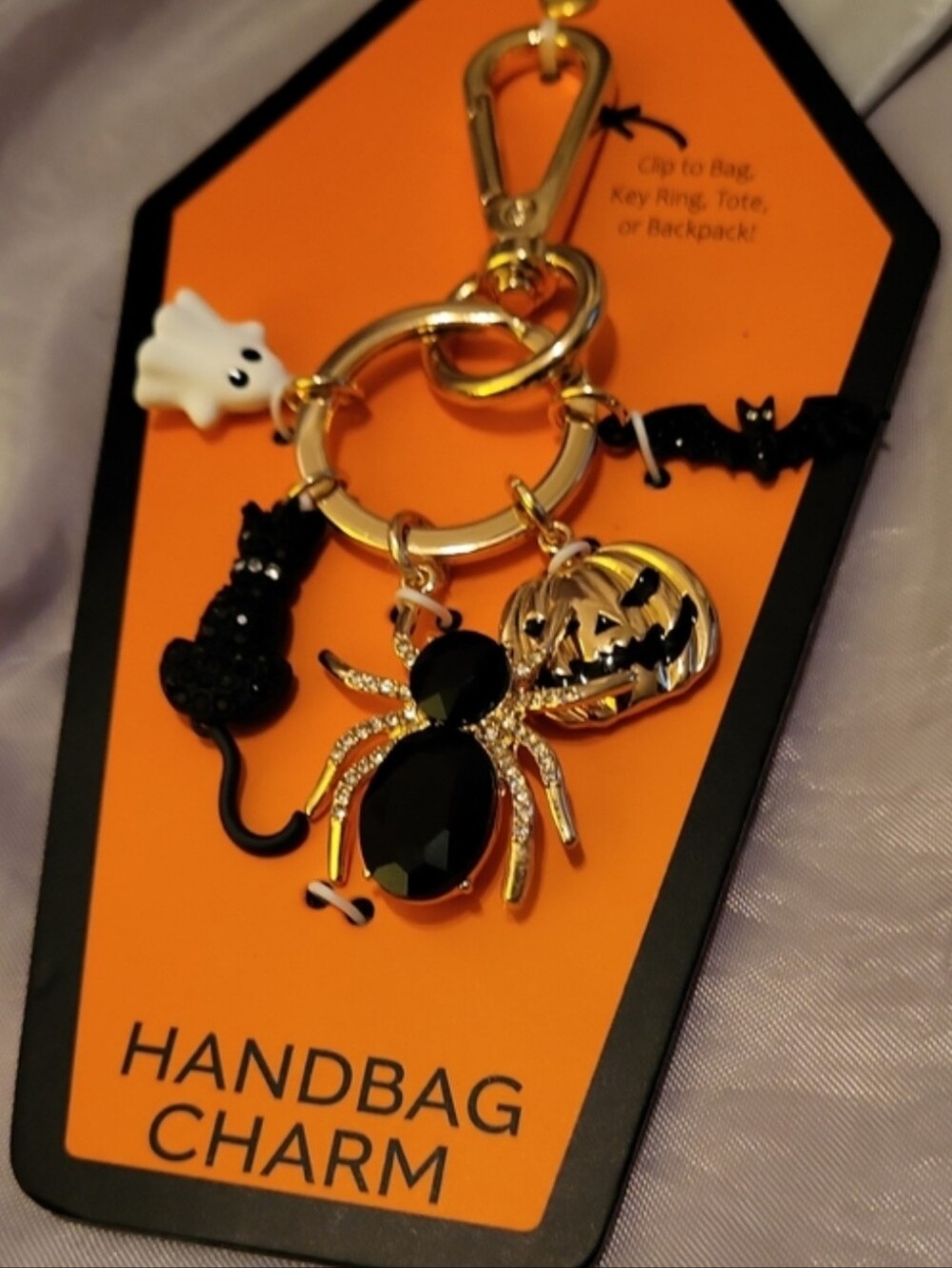 Halloween Themed Handbag Charm Keychain Bnib Ta